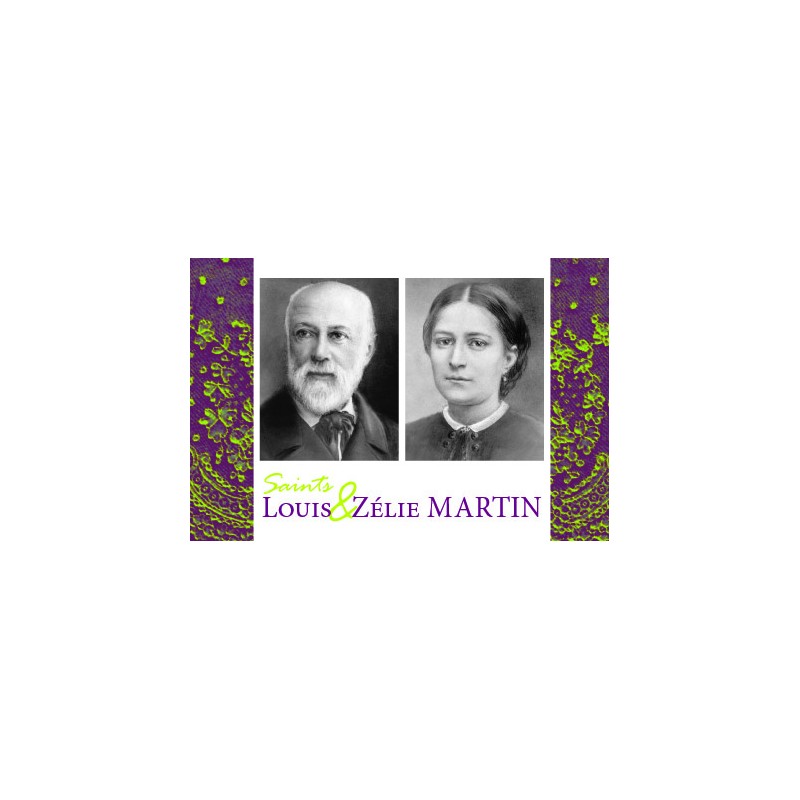 Carte postale Saints Louis et Zélie Martin (réf.74)