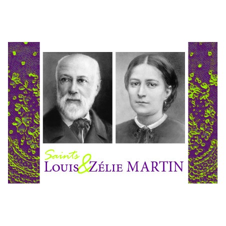 Carte postale Saints Louis et Zélie Martin (réf.74)