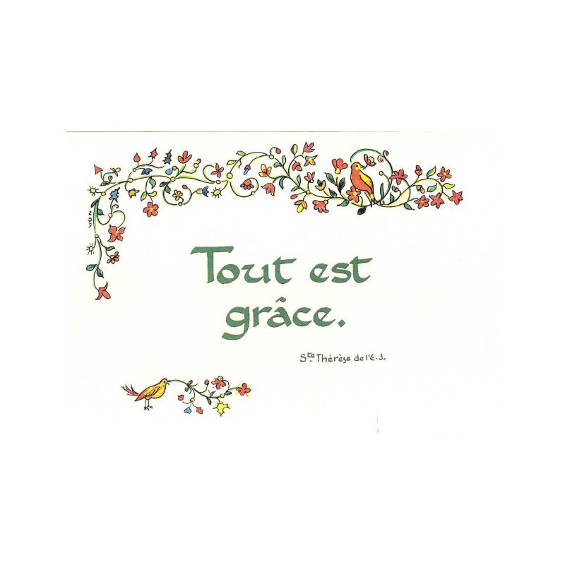 carte "Tout est grace"