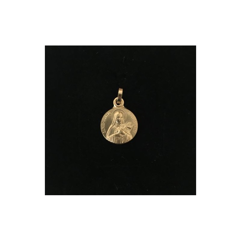 Médaille dorée 214L12 Thérèse latin