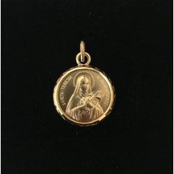 Médaille dorée 2291L12 thérèse latin