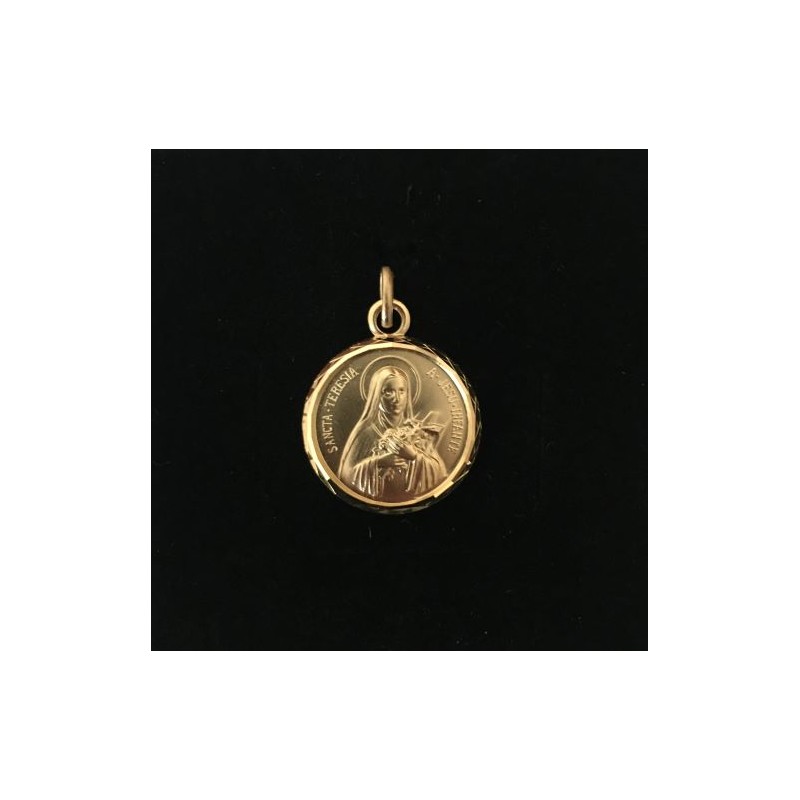 Médaille dorée 2291L12 thérèse latin