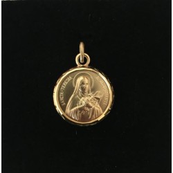 Médaille plaqué or 2291 Thérèse latin